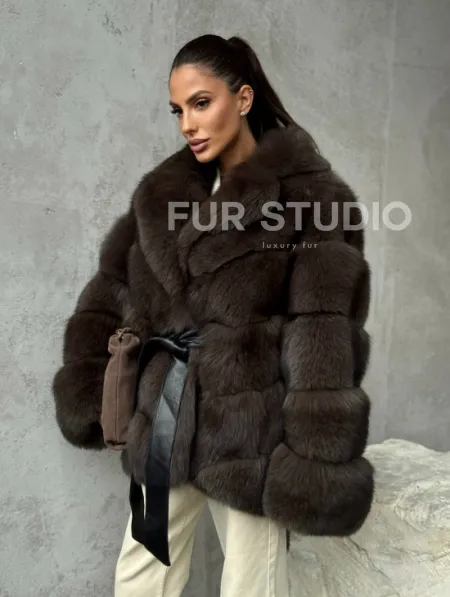 Шуба из песца под соболь - фото 7