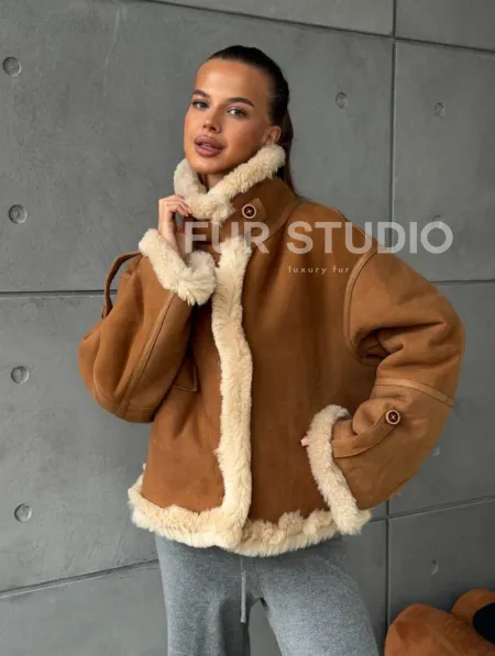 Дубленка - куртка двухсторонняя - фото 16