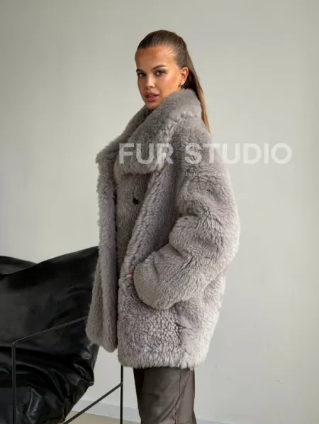 Полушубок из овчины - фото 11