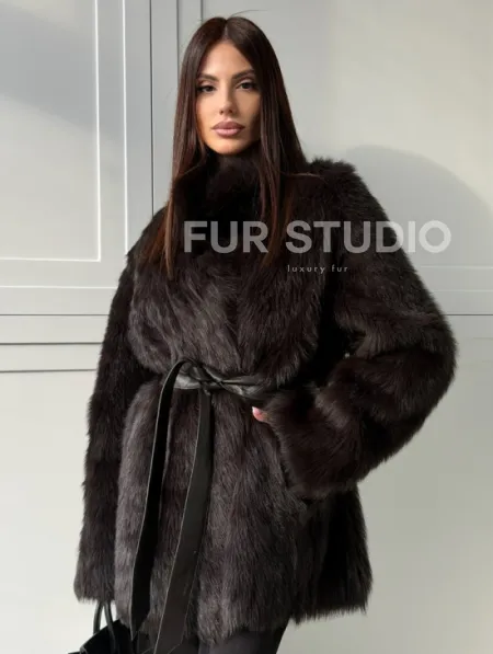 Женская дубленка из тосканы - фото 0