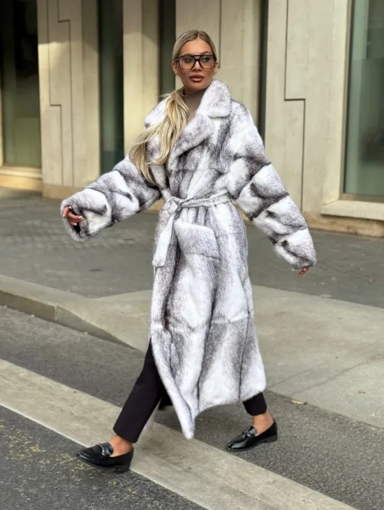 Норковая шуба - крестовка - фото 4