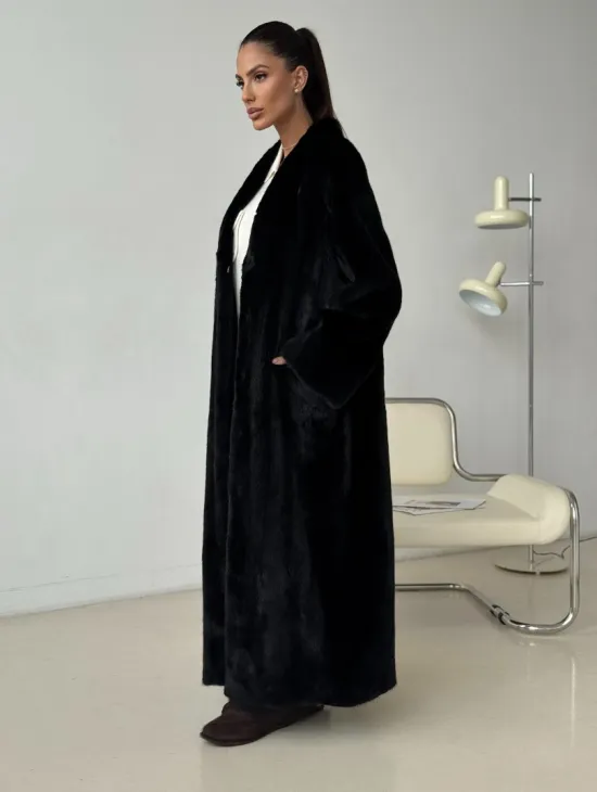 Длинная норковая шуба BLACKGLAMA - фото 10