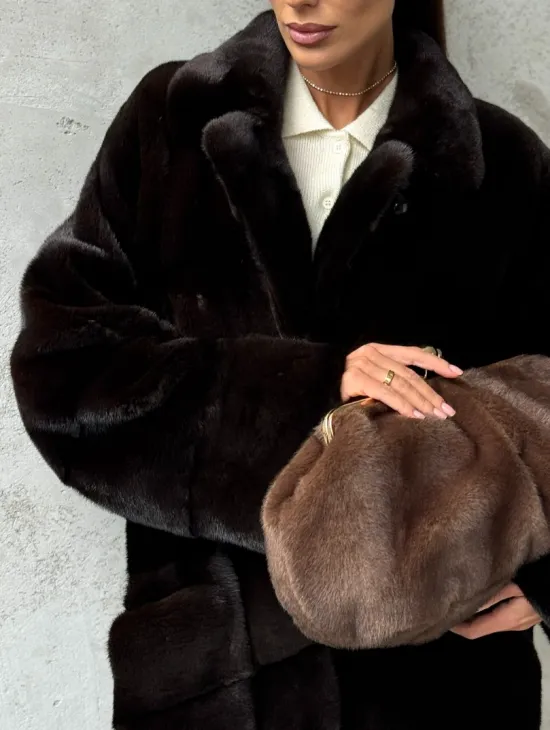 Натуральная норковая шуба - фото 2