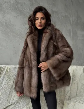 Шуба из меха куницы PREMIUM - фото 11