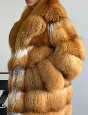 Шуба из меха огненной лисы - фото 2