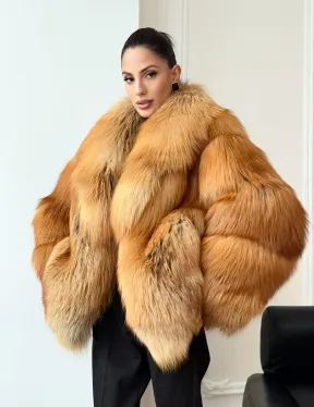 Шуба из лисы огневки - фото 9