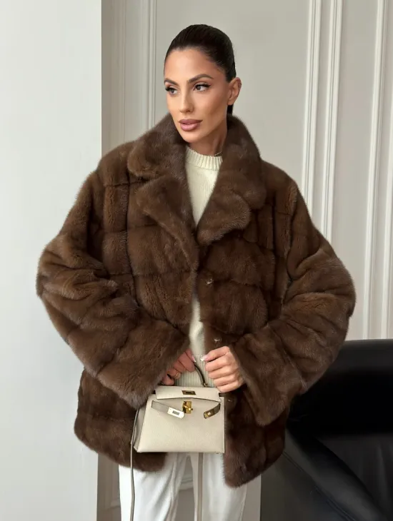 Норковый полушубок - фото 0