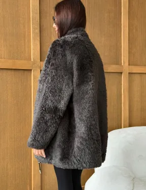 Шуба из овчины - натуральная - фото 3