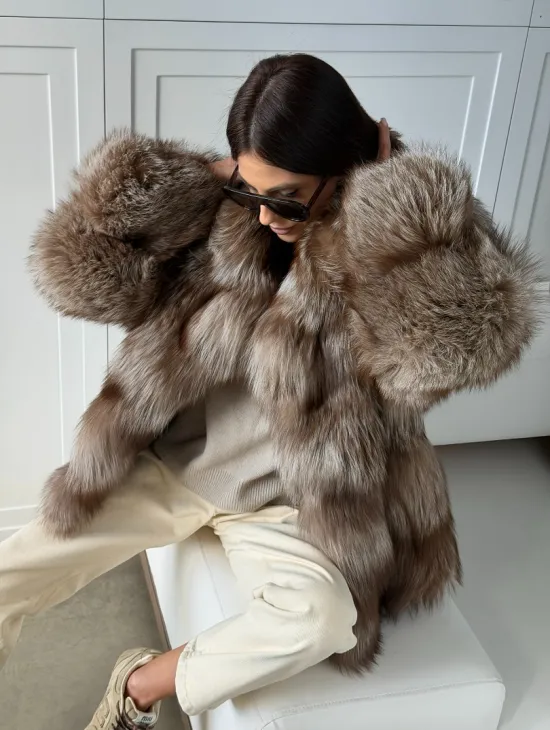 Полушубок из финской лисы - фото 11